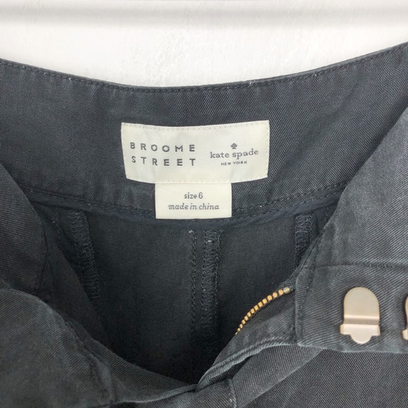 🖤 Kate Spade Broome Street 5 O'clock Black Cropped Trouser/Pants 6 - Picture 4 of 6